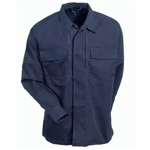 5.11 Tactical TDU Ripstop Long Sleeve Shirt Mens 2XL Dark Navy Blue‎ NEW